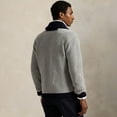 thumbnail image 2 of Men's Polo Ralph Lauren Gray New York Yankees Wool Shawl Button-Up Cardigan, 2 of 6