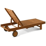 Furinno Tioman Hardwood Chaise De Patio Adirondack Teck, Naturel, Bois Dense, One Size