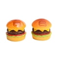 thumbnail image 2 of MMJ Realistic Hamburger Cake Topper Cute Miniature Figurine Fast Food Ornament for Birthday Party Decoration Desktop Fake Food Display, 1pc, 2 of 8