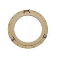 thumbnail image 2 of Aluminium Ships Porthole Mirror and Window – Nautical Round Wall Mirror with Durable Frame for Bathroom, Living Room, & Outdoor Use – Stylish Marine Décor (Golden, Mirror, 15 inch), 2 of 6