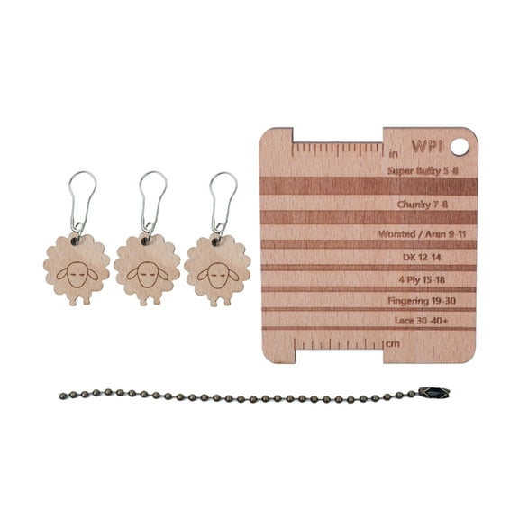 Wood Knitting Needle Gauge Knitting Yarn Gauge Knitting Accessories