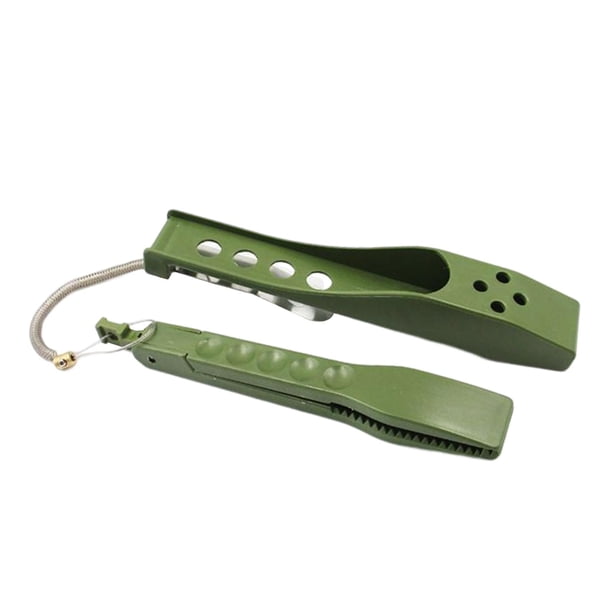 Pinza de labios para peces profesional, ligera, herramienta de pesca, alicates multifuncionales para pesca Verde
