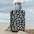 thumbnail image 4 of Uemuo Black Leopard Printed Washable Luggage Cover - Fashion Suitcase Protector Fits 18-32 Inch Luggage -Small, 4 of 9