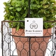thumbnail image 2 of Pure Garden 9.5" Faux Boxwood– 3 Matching Realistic Topiary Arrangements in Decorative Metal Baskets (Set of 3), 2 of 5