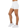 thumbnail image 1 of Gilbin Ultra Soft High Waist Yoga Stretch Mini-Bike Shorts for Women-Many Colors-One Size & Plus Size (White 3X-5X), 1 of 7