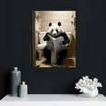thumbnail image 4 of GOSMITH  Panda Poster Canvas Wall Art for Bathroom, Funny Graffiti Bedroom Wall Decor, Painting for Living Room, Restroom Picture, 4 of 4