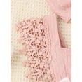 thumbnail image 5 of Miaouyo Baby Girl 2Pcs Summer Outfits, 0 3 6 12 18 Months Sleeveless Bow Front Lace Romper with Headband Set, 5 of 8