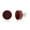 Red Wood, variant on Men's 12mm Round Black Wood Stud Earrings in Stainless Steel - Wood Earrings for Men - Unqiue Stud Earrings for Him