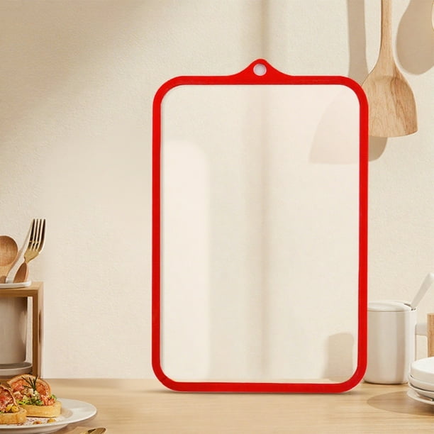Seyotauo Glass Cutting Board, Tempered Glass Chopping Board with Non-Slip Edges, Dishwasher Safe Clear Cutting Board Set for Countertop, Heat & Shatter Resistant, Non-toxic Large Cutting Boards