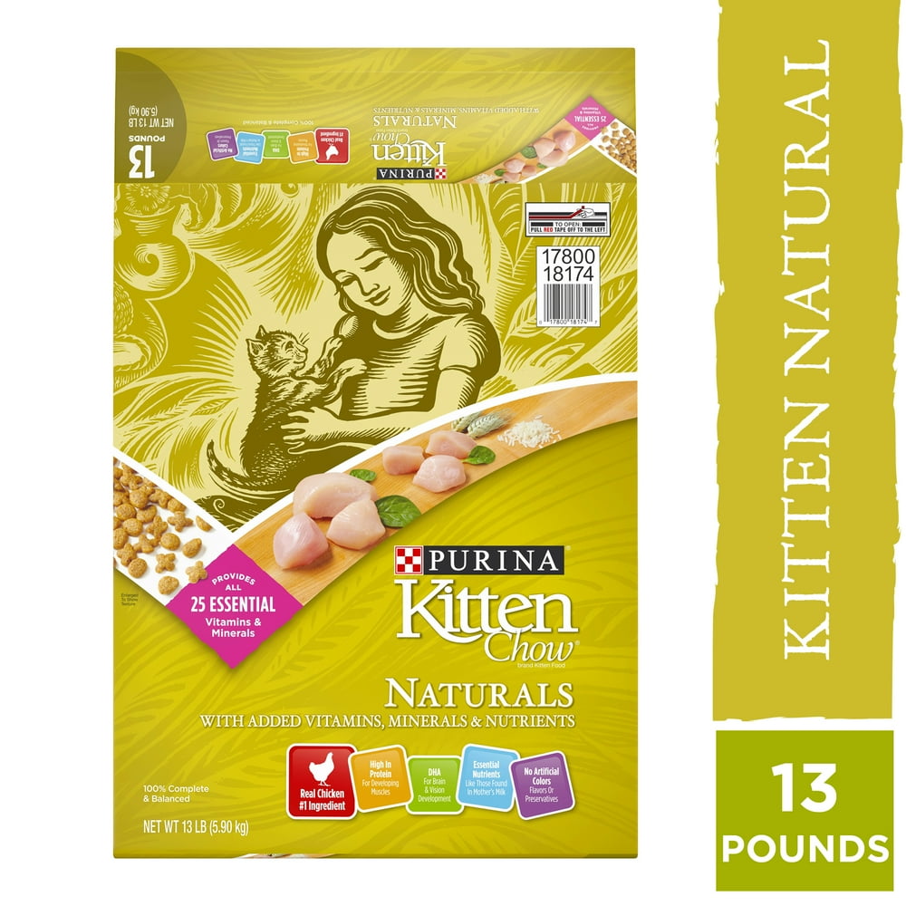 Purina Kitten Chow Natural, High Protein Dry Kitten Food, Naturals