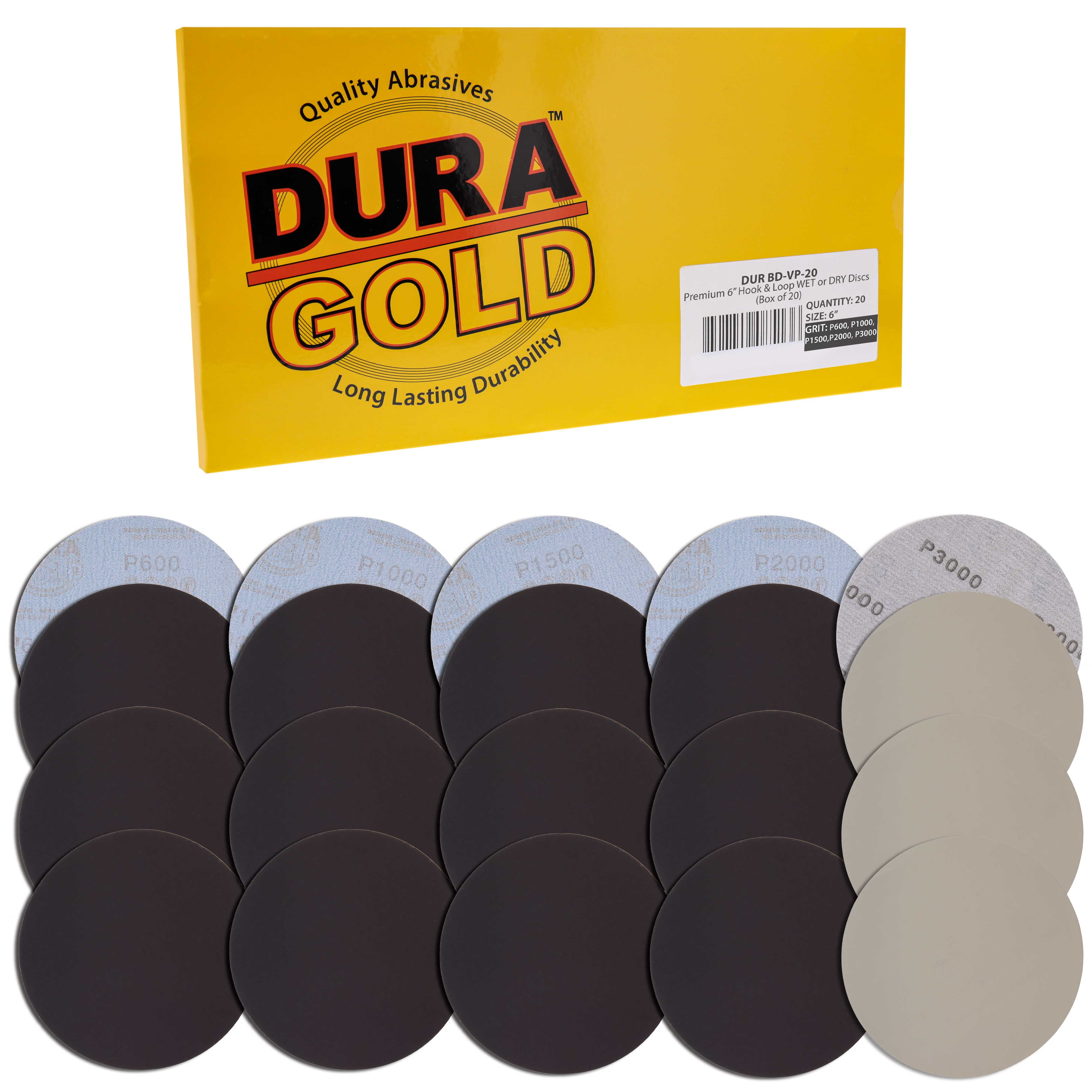 20Pcs 6" 3000 Grit Sanding Discs Polishing Pad Sanding Paper Sheets for Abras… 