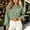 Green, variant on Women Cropped Drawstring Hooded Sweatshirt Long Sleeve Loose Pullover Crop Hoodie Casual Sport Tops for Spring Autumn Streetwear White
