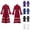 Red, variant on JOANKDMI Gothic Priest Vampire Costume Women Long Robe Trench Coat with Cross Details and Bell Sleeves for Roleplay Themed Party Halloween Outfit