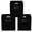 Black, variant on Fabric Storage Bins Set of 3 with Handles, Foldable Cube Organizers for Closet and Home Storage, 11x11x11 Inches, Gray