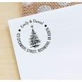 thumbnail image 3 of Printtoo Custom Round Return Address Self Inking Rubber Stamp Christmas Tree Personalized Stamper-Violet, 3 of 4