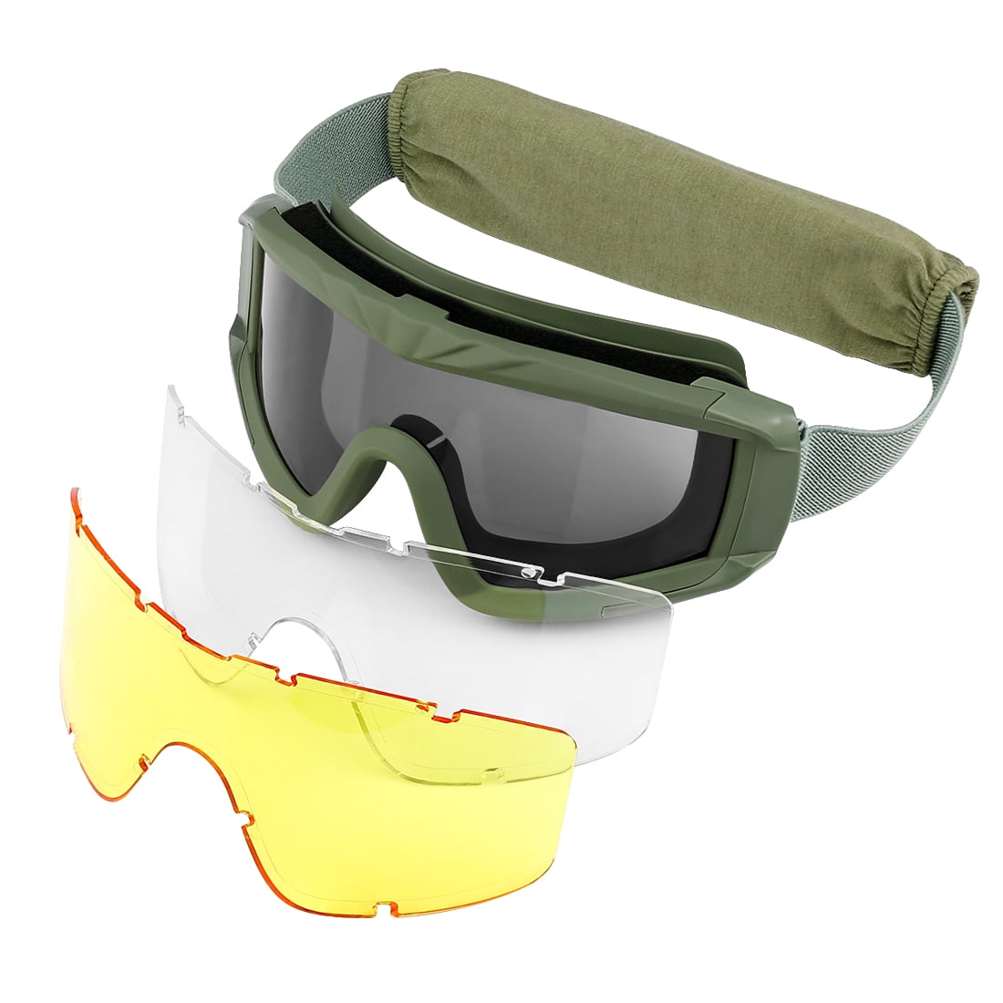 Xaegistac Safety Goggles Airsoft Glasses with Anti-Fog Coating for Hunting and Cycling