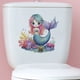 thumbnail image 1 of Adhesivo de pared con dibujos animados de sirena de PVC Coral Sea para baño, 1 of 2
