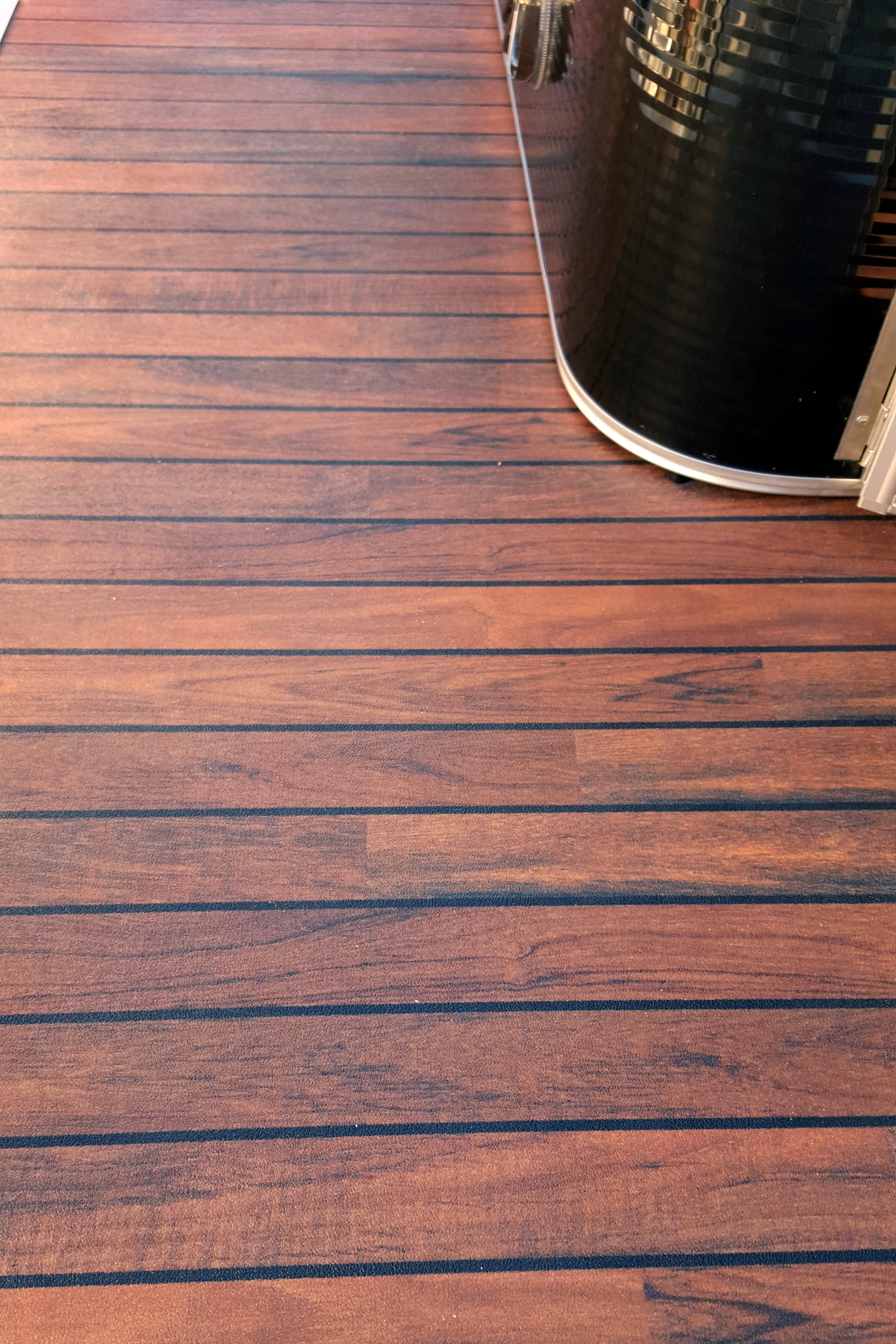 G-Floor Outdoor & Marine Vinyl Boat Flooring - 8.5' x 25' - Teak & Dark Holly