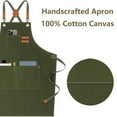 thumbnail image 2 of Dsscvnef Chef Aprons for Men Women With Large Pockets Canvas Back Heavy Duty Adjustable Work Apron, 2 of 7