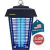 Flowtron Bug Zapper, Mosquito Zapper with 1-1/2 Acre of Coverage, 80W Bulb & 5600V Killing Grid