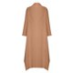 thumbnail image 5 of Vestido midi de lino para mujer - Cuello con solapa, bolsillos - Corte holgado - Informal/Trabajo - Color liso - S-XXXXXL, 5 of 5