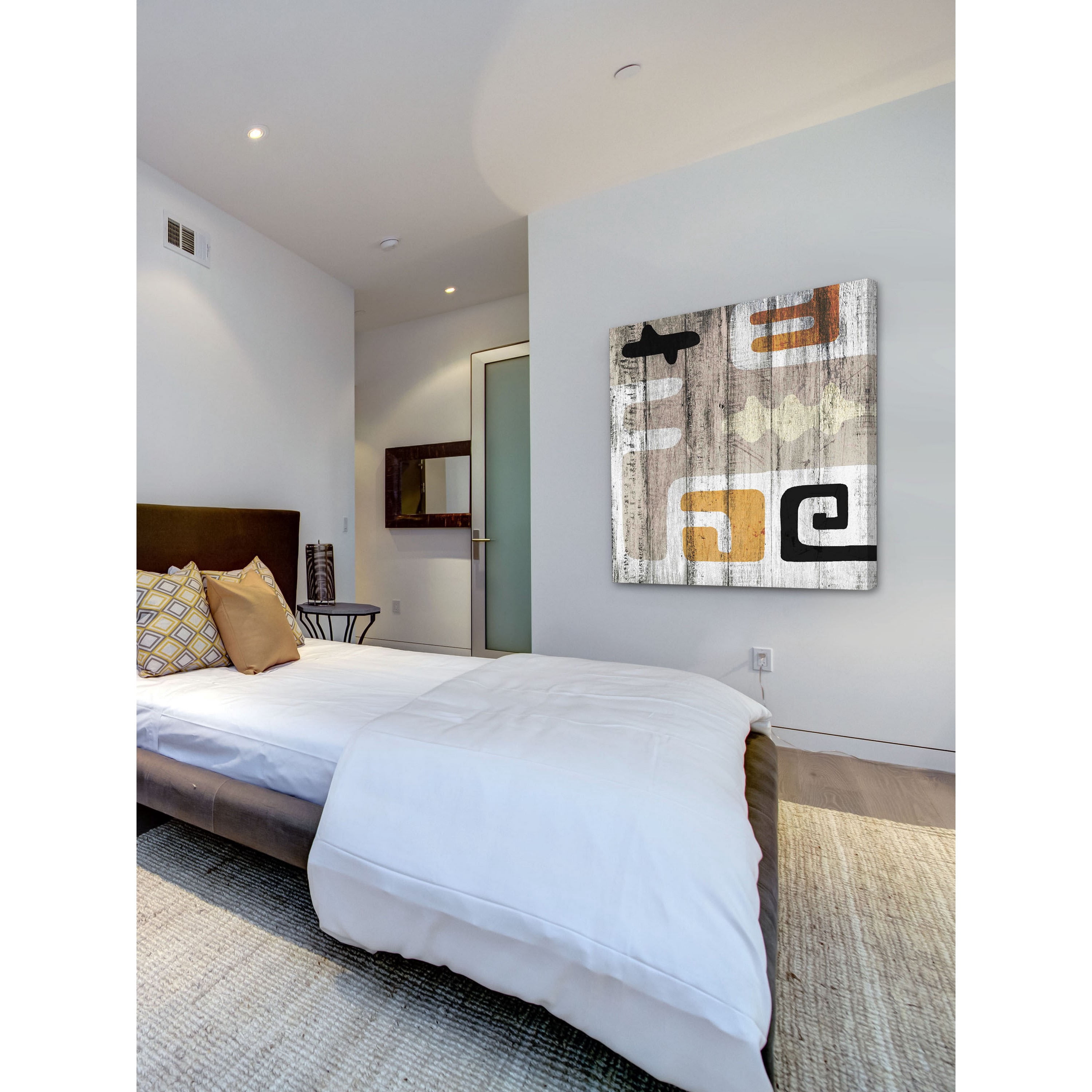 Marmont Hill "Casablance White" by Sia Aryai Painting Print on Canvas