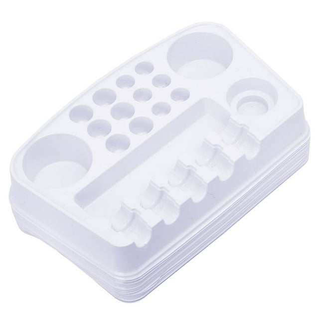 Soporte de maquillaje permanente para salón interior, tapones de tinta de pigmento, soporte, partes del cuerpo, accesorios para bandeja de agujas para teñir las cejas, 12 piezas SANAG CE001208-00