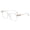 CLEAR GOLD, variant on HHX Anti-Blue Light Glasses, 0 Degree Non-Prescription, Unisex Fashion Square Frame, Face Slimming Retro Eyeglasses for Computer Screen