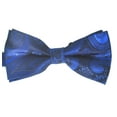 thumbnail image 2 of Navy Artisan Paisley Bow Tie, 2 of 2