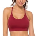 thumbnail image 3 of Sports Bras Underwear for Women Sports Bras Fitness Sports Bra Full Size Wine Red XL, 3 of 5