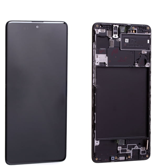 Mobile Phone LCD Display Repair Cellphone Touch Screen Glass Digitizer Fixing Sensitive Part Replacement for Samsung A715 with Frame