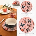 thumbnail image 3 of Butterfly 2 Pack Pot Holders Trivets, Heat Resistant Hot Pads for Kitchen Table Decoration Trivets for Hot Dishes/Pot/Bowl/Teapot/Kitchen Hot Pads Trivets, 7" + 9.45", 3 of 7