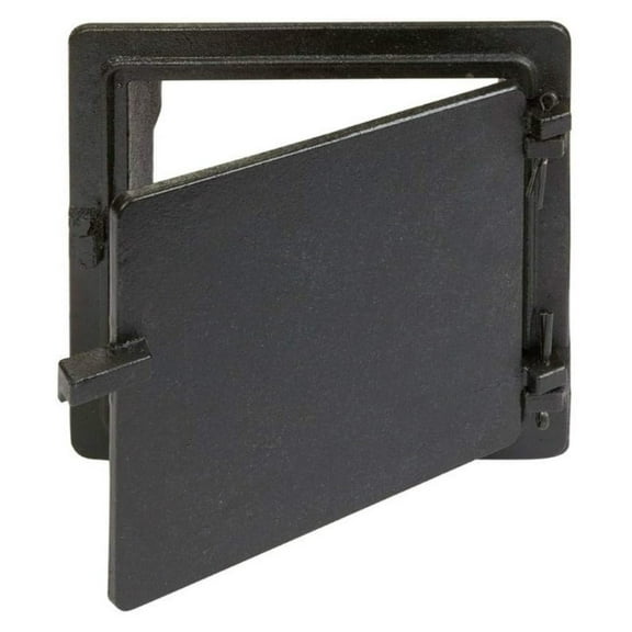 Black Galvanized Cast Iron Cleanout Door