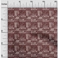thumbnail image 2 of oneOone Polyester Spandex Maroon Fabric Text Sewing Material Print Fabric By The Yard 56 Inch Wide, 2 of 5