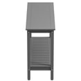 thumbnail image 6 of ZENY 48" 2-tier Wooden Console Table, Gray, 6 of 9