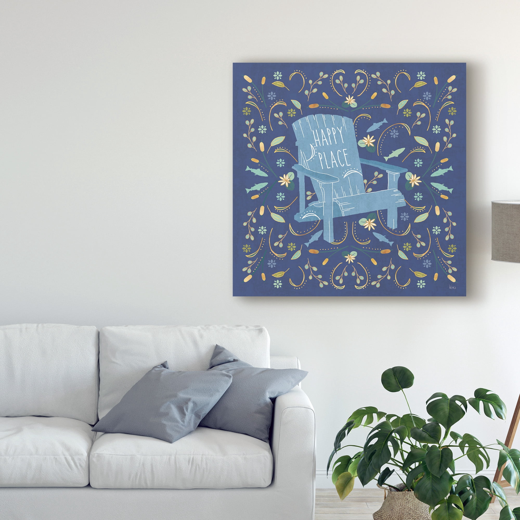 Trademark Fine Art 'Otomi Lake IV Dark' Canvas Art by Veronique Charron