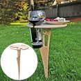 thumbnail image 1 of Wine Rack Foldable Portable Wood Easy Installation Picnic Lawn Table Holder for Outdoor, 1 of 5