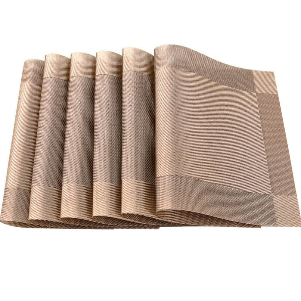 TureClos 6pcs Insulation Antidirty Nonslip Dining Table Pad Mat Table