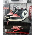 thumbnail image 1 of A i r-Jor-dan 1 Men's Size 10.5 Retro Low OG PSG Sail/Off-Noir Pink HF8828-100 NEW, 1 of 6