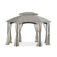 thumbnail image 1 of Garden Winds Replacement Canopy Top Cover for the Manhattan Gazebo -Standard 350 - Damask Beige, 1 of 8