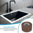 thumbnail image 4 of Uxcell Caulk Tape, Self Adhesive Sealing Tapes Waterproof Toilet Tub Caulk Sealant Strip Sealing Trim Brown 1.5" x 10.5 Ft, 4 of 7