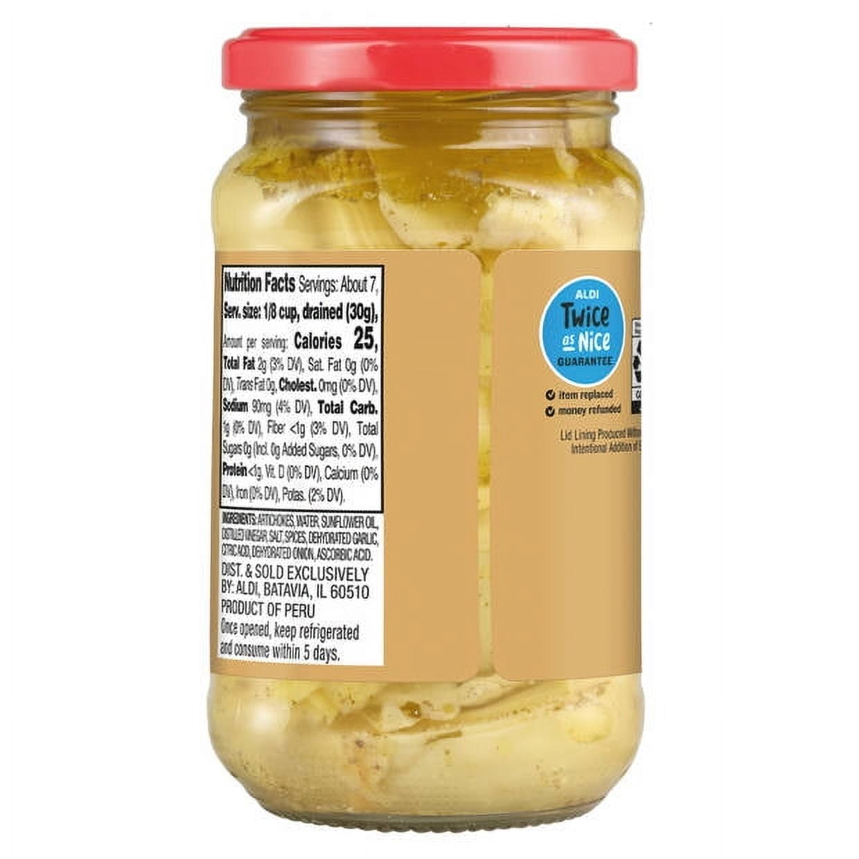 Tuscan Garden, Quartered Marinated Artichoke Hearts, 12 oz