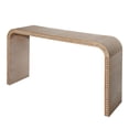 thumbnail image 5 of Console Table, 59in Entryway Table, Curved Waterfall-style Table,Console Table with Wood Beads,Entrance Table for Entryway, Hallway, Living Room, Foyer, Corridor, Office (Natural), 5 of 12