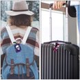 thumbnail image 5 of Square 2Pack PU Leather Couple Skulls Cruise Luggage Tag with Privacy Cover and Name ID Tag for Travel Handbags Backpacks Luggage Tags, 5 of 6