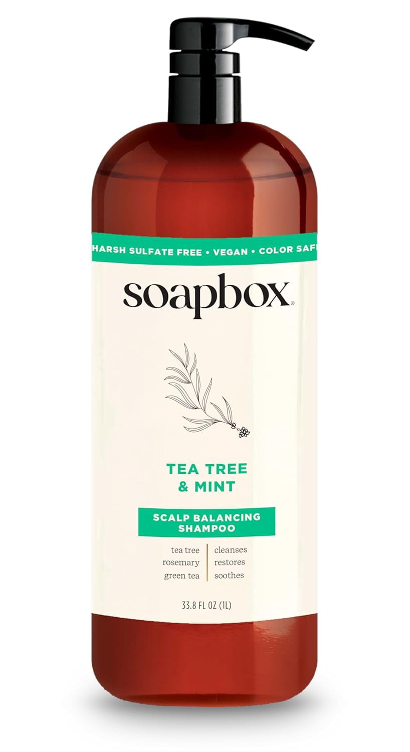 Soapbox Biotin Shampoo, 33.8 Fl Oz, Vegan Collagen & Superfruits