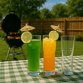 thumbnail image 4 of Tall Napoli Hurricane Cocktail Glasses - Handcrafted Cocktail Glass Set (15oz), 4 of 9