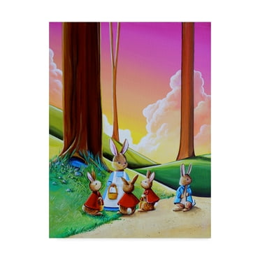 Trademark Fine Art 'Peter Rabbit 2' Canvas Art by Cindy Thornton