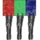 thumbnail image 3 of Linterna táctica de cuatro colores XPE recargable por USB Luz blanca Luz roja Luz verde Linterna morada, 3 of 5