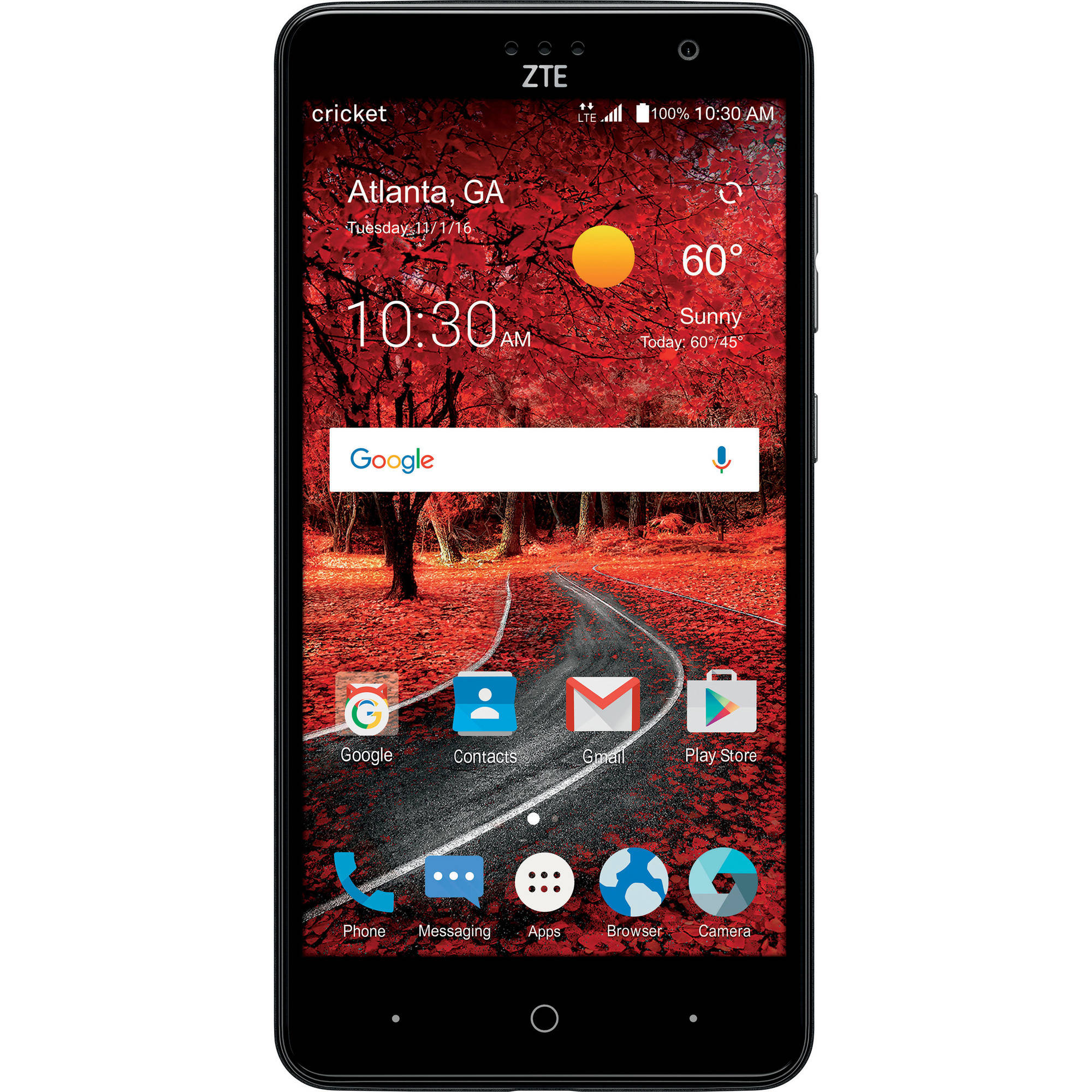 Cricket Wireless ZTE Grand X4 16GB Prepaid Smartphone, Gray Walmart