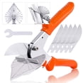 thumbnail image 1 of Hilitchi Upgraded Multi Angle Miter Shear Cutter Cuts 45 to 135 Degree Miter Snips Cutting Tool for Small Miter Jobs and DIY Projects with 5 Replacement Blades and Spanner, 1 of 7